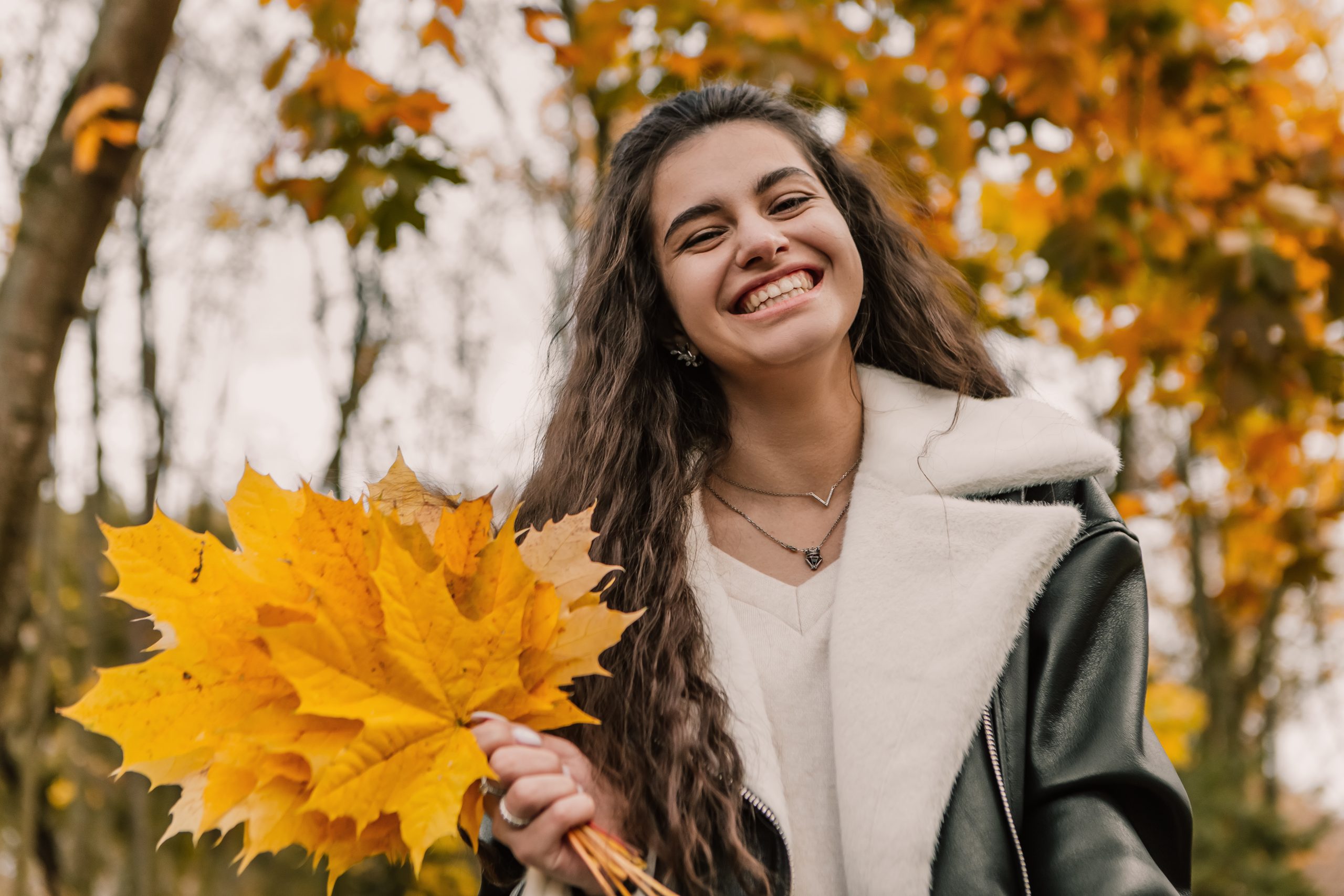 Healthy smile after fall dental checkup